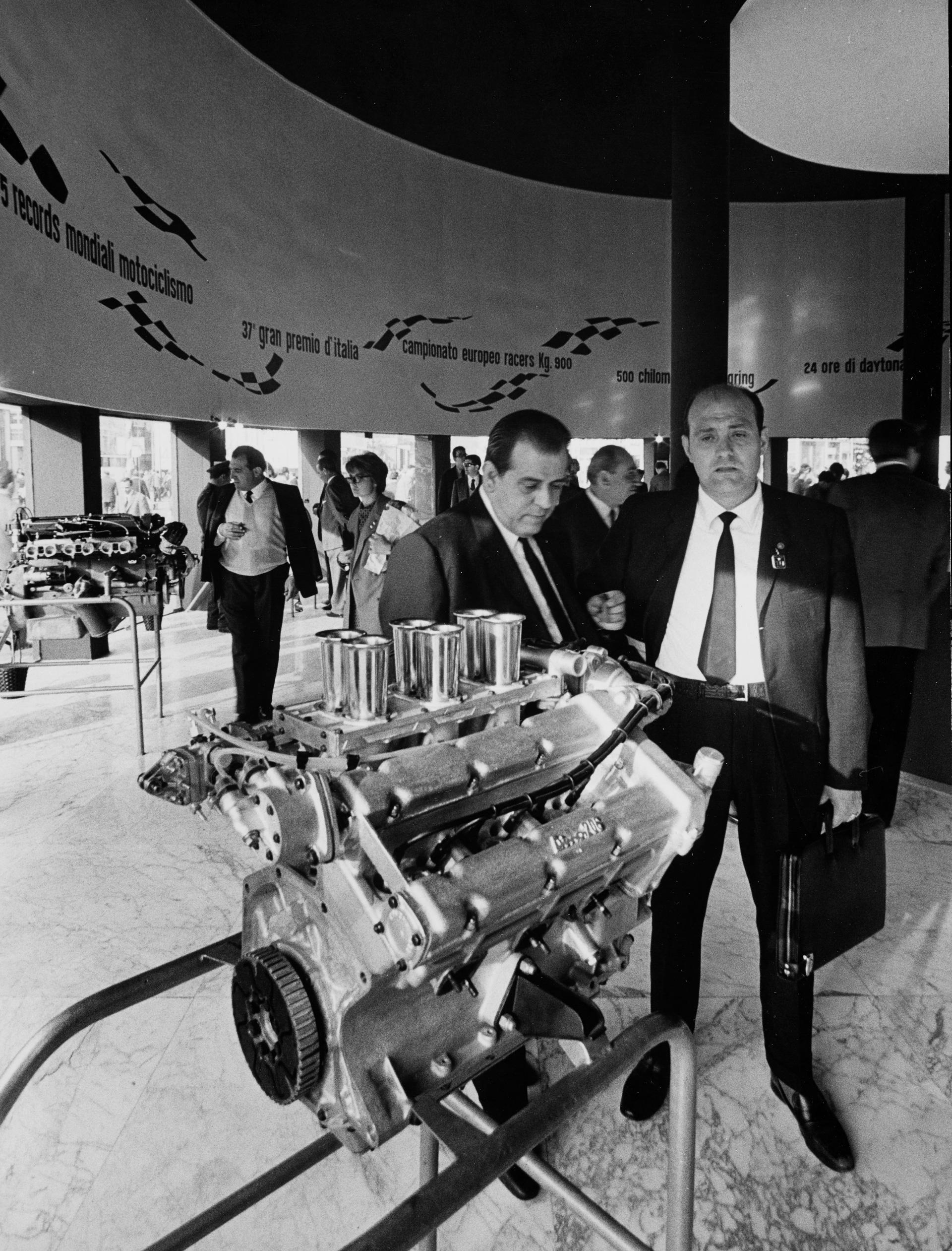Interior of the Magneti Marelli pavillon at the 1967 Milan Trade Fair